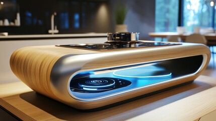 Futuristic Smart Kitchen Countertop: Modern Cooking Revolution