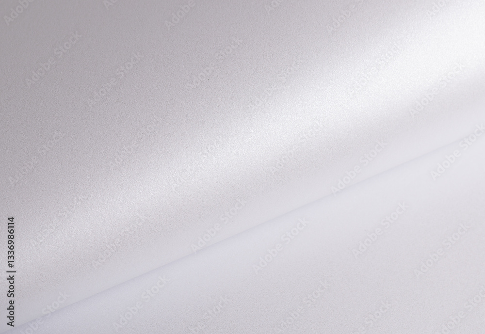Aufkleber Elegant off-white paper texture with a pearlescent gloss and subtle shimmering effect. Rich and reflective designer material with a soft gradient, perfect for luxury stationery, artistic backdrops,.