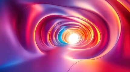 Obraz premium Abstract Colorful Tunnel of Light
