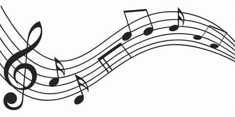 vector illustration of a musical notes