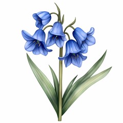 Bluebell flowers blooming beautifully in nature.