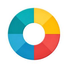 Obraz premium Colorful circular infographic element