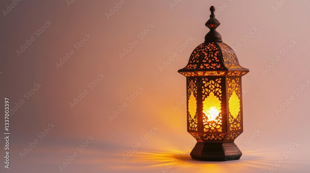 Aufkleber a simple lamp sitting on a table