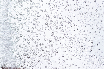 drops of water on ice