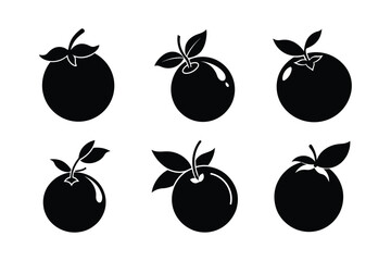 Huckleberry – Gaylussacia spp. silhouette vector illustration