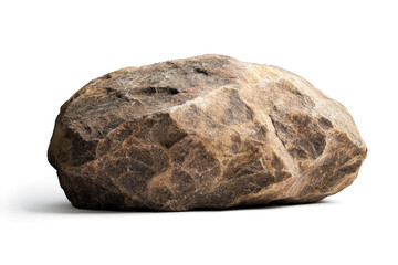 Obraz premium a large rock on a white background cutout image and isolated on transparent background 
