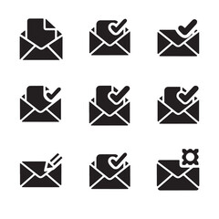 set of mail icons