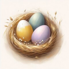 Delicate Lavender and Sage Easter Eggs