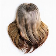 Naklejka premium Wigs and Extensions isolate with white background.white backgro-287.png