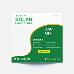 Promoting Social Post For Solar Energy Solutions for a Greener Future – Clean, Renewable Power for Homes and Businesses