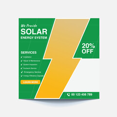 Promoting Social Post For Solar Energy Solutions for a Greener Future – Clean, Renewable Power for Homes and Businesses