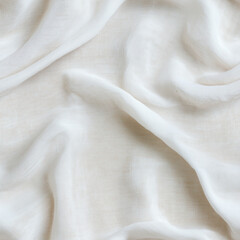 eamless soft white fabric texture pattern with gentle folds