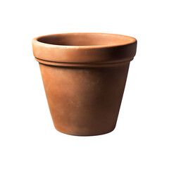 Traditional Terracotta Pot  Rustic Charm for Plants & Decor, isolated on transparent background.