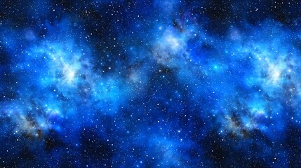 Naklejka premium Cosmic nebula backdrop, celestial space scene with galaxies, background used for abstract designs