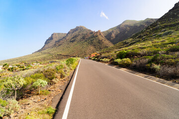 road to volcano Teide, Tenerife, Spain