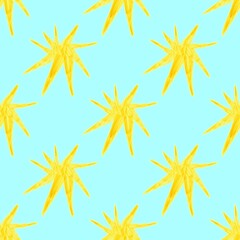 Futuristic celestial-themed star pattern. Inspired by the latest universe, this seamless composition is perfect for stylish wallpapers, decorative textiles and modern art projects.