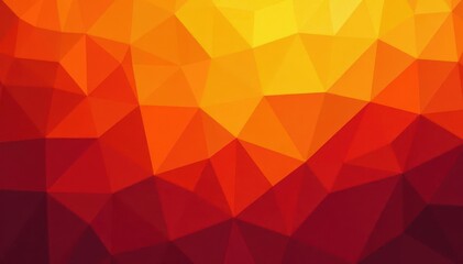Obraz premium Abstract orange triangle mosaic, gradient texture, surface, design