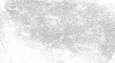 Abstract vector noise. Small particles of debris and dust. Distressed uneven background. Grunge texture overlay with fine grains isolated on white background. Vector illustration. EPS10.