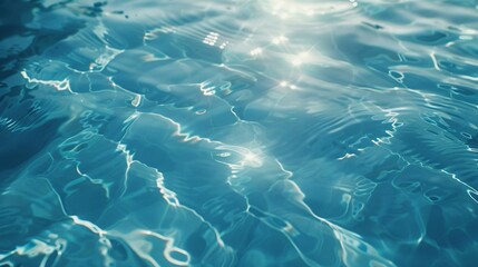 Tranquil Water Surface Reflecting Light: a mesmerizing dance of light and water