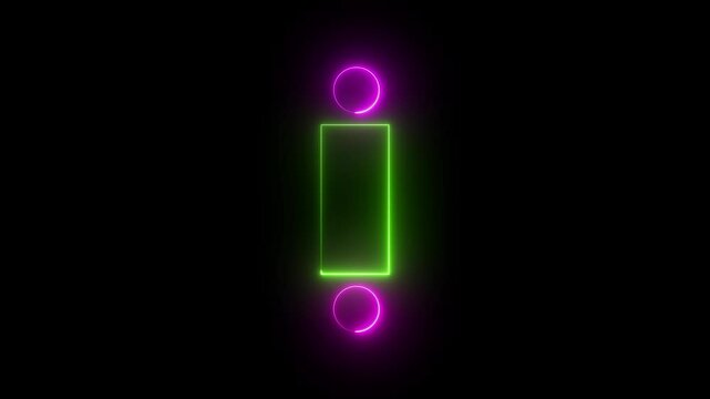 need to select one of the two neon frames. division sign. neon signs