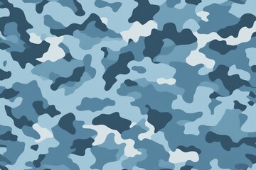 a close up of a blue camouflage pattern with white spots