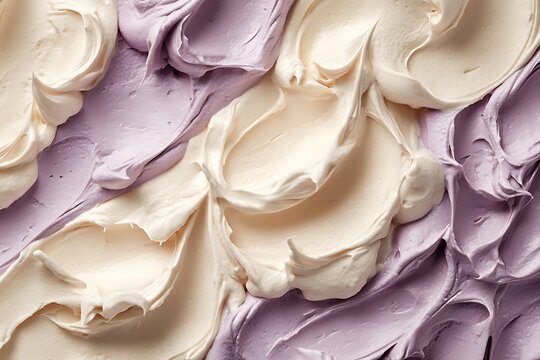 Naklejki Whipped Cream Textures in Vibrant Colors