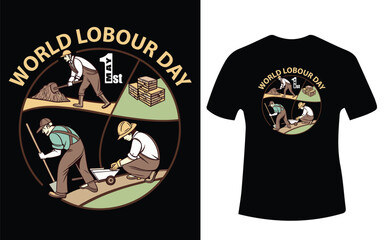 World Labour Day T-Shirt Design – Workers Appreciation & Hard Work Tribute Graphic