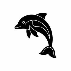 creative details Dolphin Icon vector illustration