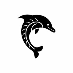 creative details Dolphin Icon vector illustration