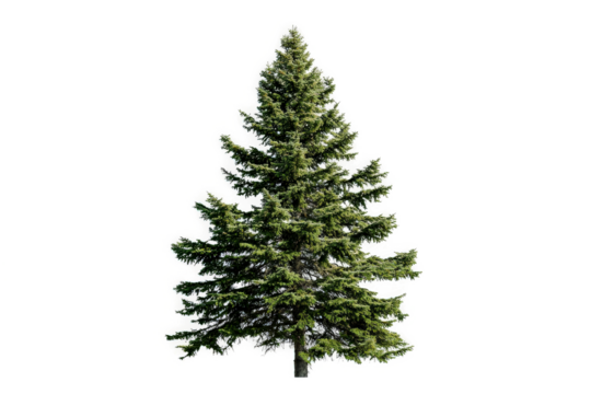 3d model of a fir tree fir tree by 3d _ model cutout image and isolated on transparent background  - Powered by Adobe