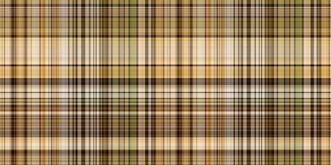 Warm fall gingham tartan check seamless border pattern. Woven classic variegated ombre check ribbon trim. Repeatable banner for washing tape and for fashion edging design.