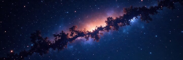 Fototapeta premium Myriad stars illuminate a velvet black sky, intense brilliance , wonder, astro photography