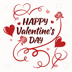 Abstract Happy Valentine's day elegant background