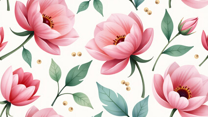 Watercolor Floral Pattern - Artistic & Dreamy