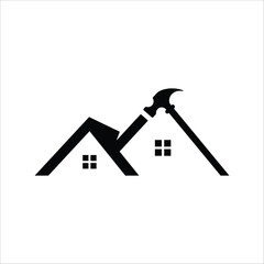 real estate, roof, logo