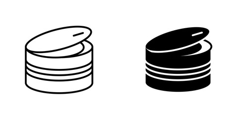 Canned foodicons for ui. vector illustration