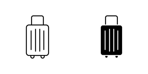Luggageicons for ui. vector illustration