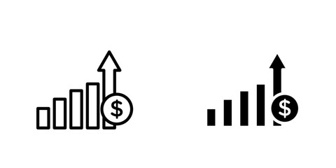 Revenueicons for ui. vector illustration