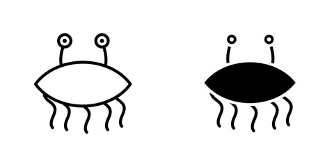 Spaghetti Monster Flyingicons for ui. vector illustration
