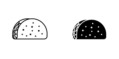 Tacoicons for ui. vector illustration