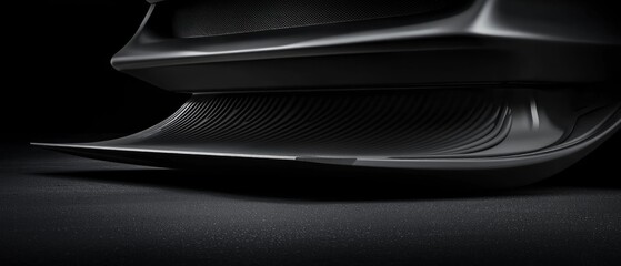 Dark Car Rear Bumper Detail