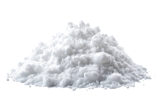 a pile of white clouds on a white background cutout image and isolated on transparent background 