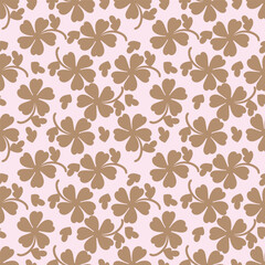 Beautiful flowers decorated semaless pattern on black background.