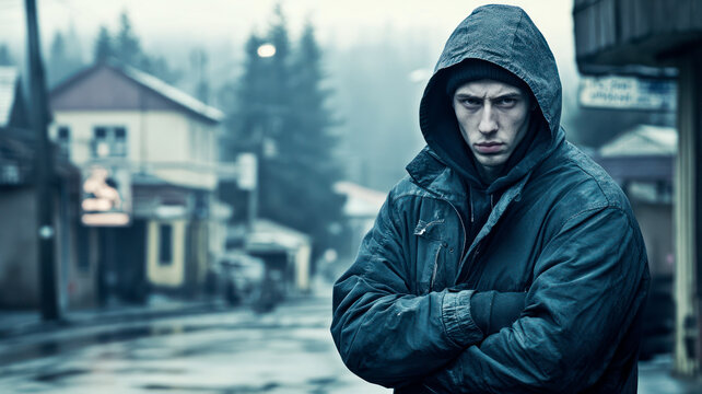 Young troublemaker on the street - you don't want to meet him in person