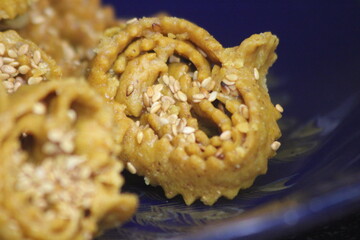 Sweet Moroccan Pastry Known as Chebakia or Shebakia