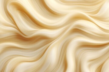 Fototapeta premium Creamy, flowing, light beige abstract background. Delicate, smooth, swirling textures