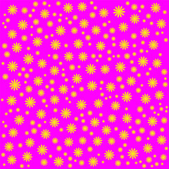 Abstract background - floral pattern 3 on color base for wrapper design, packaging or textile printing. Base color can be changed or removed as desired. Vector illustration