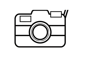 Minimalist Camera Symbol – Digital and Photography Design
