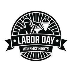 Happy Labor Day Greeting Banner Festive Design.