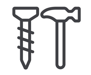 Сonstruction tools isolated icon concept illustration